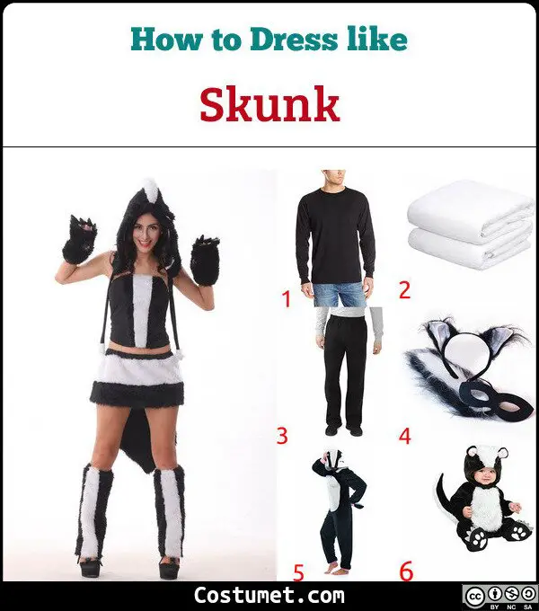 Skunk Costume for Cosplay & Halloween