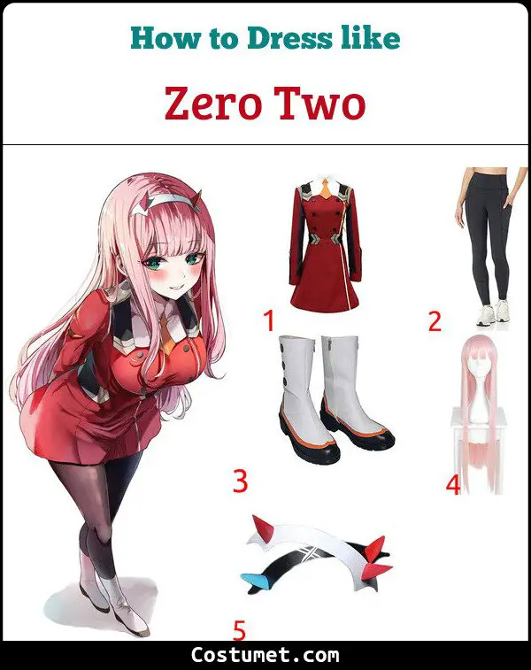Zero Two Costume for Cosplay & Halloween