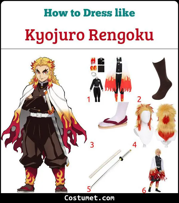 Kyojuro Rengoku Costume for Cosplay & Halloween