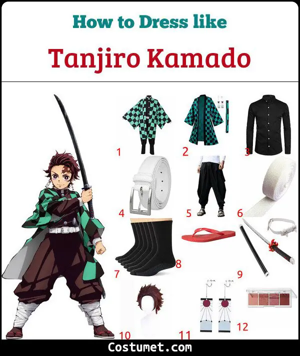 Tanjiro Kamado Costume for Cosplay & Halloween