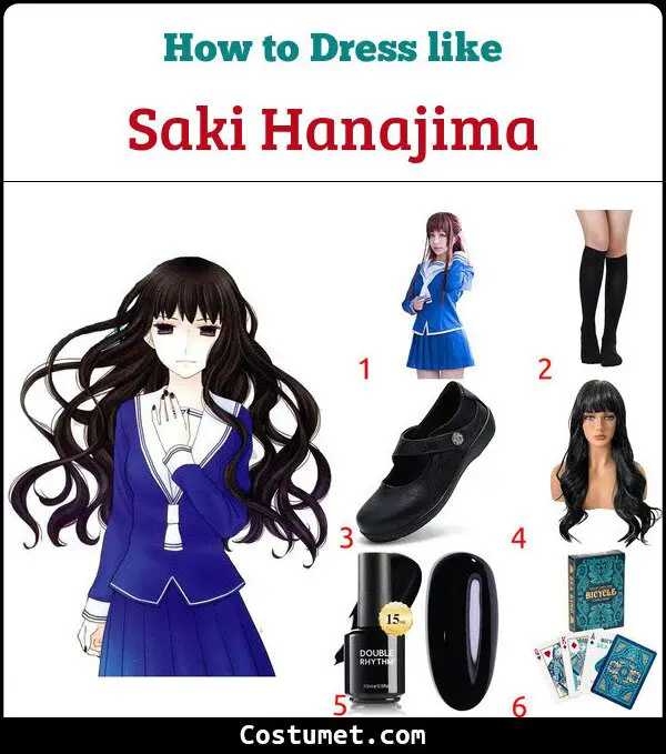 Saki Hanajima Costume for Cosplay & Halloween