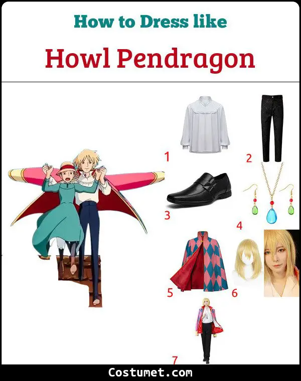 Howl Pendragon Costume for Cosplay & Halloween