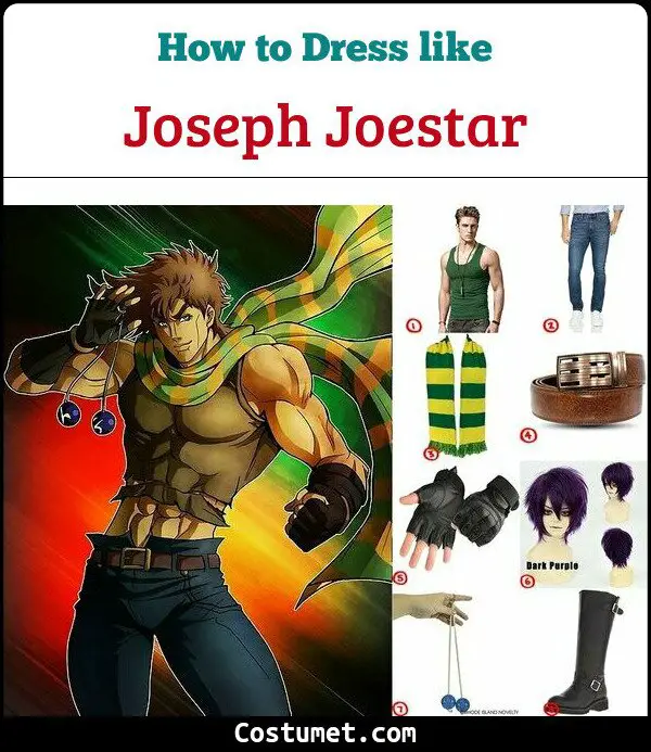 Joseph Joestar Costume for Cosplay & Halloween