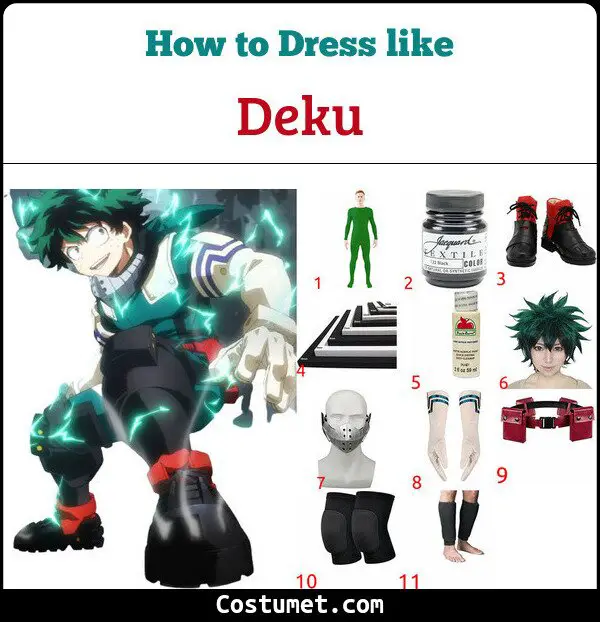 Deku Costume for Cosplay & Halloween