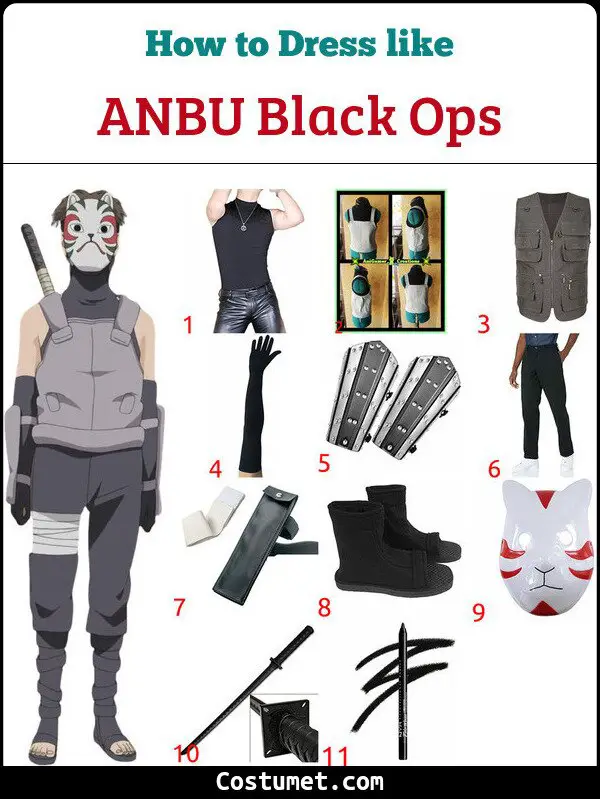 How to Make ANBU Black Ops Costume from Naruto.