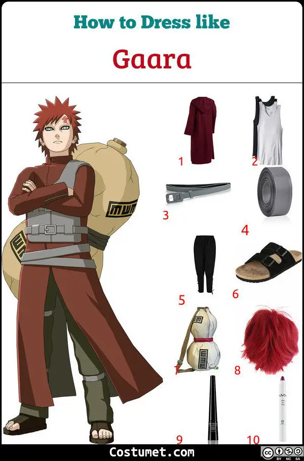 Gaara Costume for Cosplay & Halloween