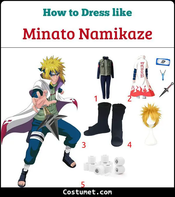 Minato Namikaze Costume for Cosplay & Halloween