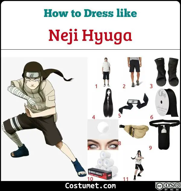 Neji Hyuga Costume for Cosplay & Halloween