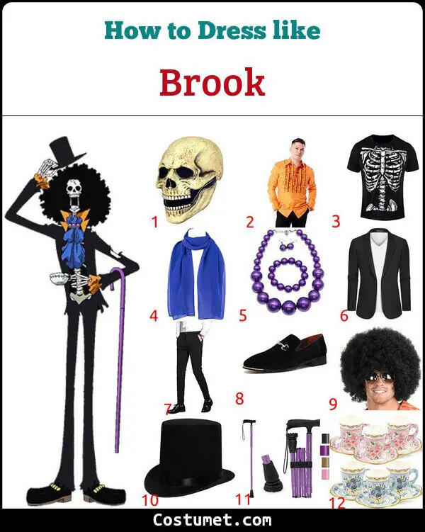 Brook Costume for Cosplay & Halloween