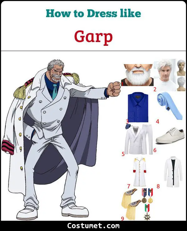 Garp Costume for Cosplay & Halloween