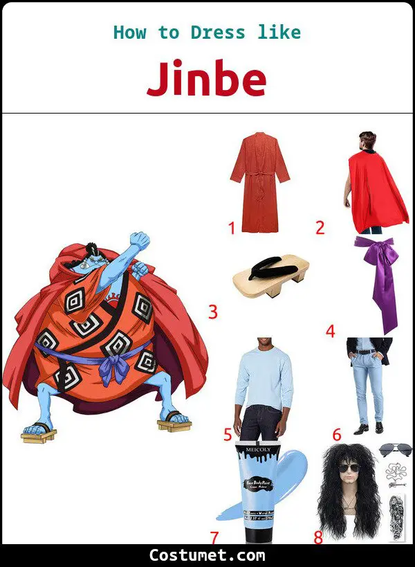 Jinbe Costume for Cosplay & Halloween