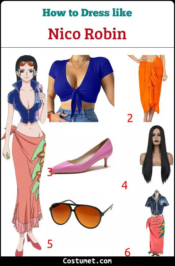 Nico Robin Costume for Cosplay & Halloween