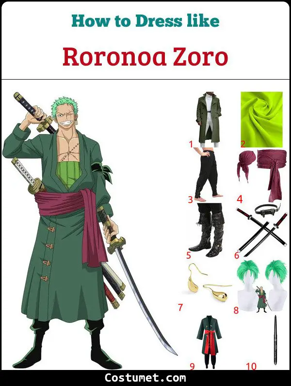 Roronoa Zoro Costume for Cosplay & Halloween