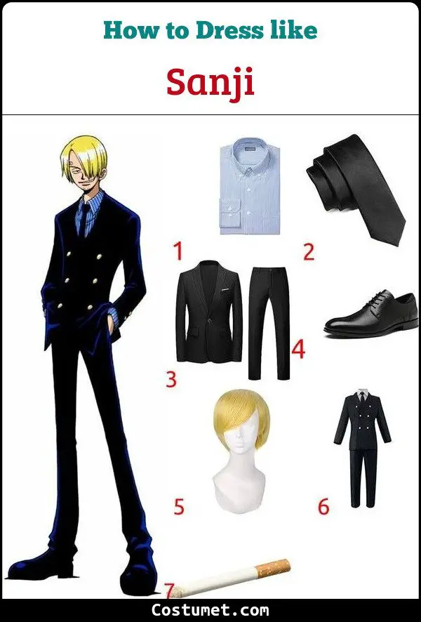 Sanji Costume for Cosplay & Halloween