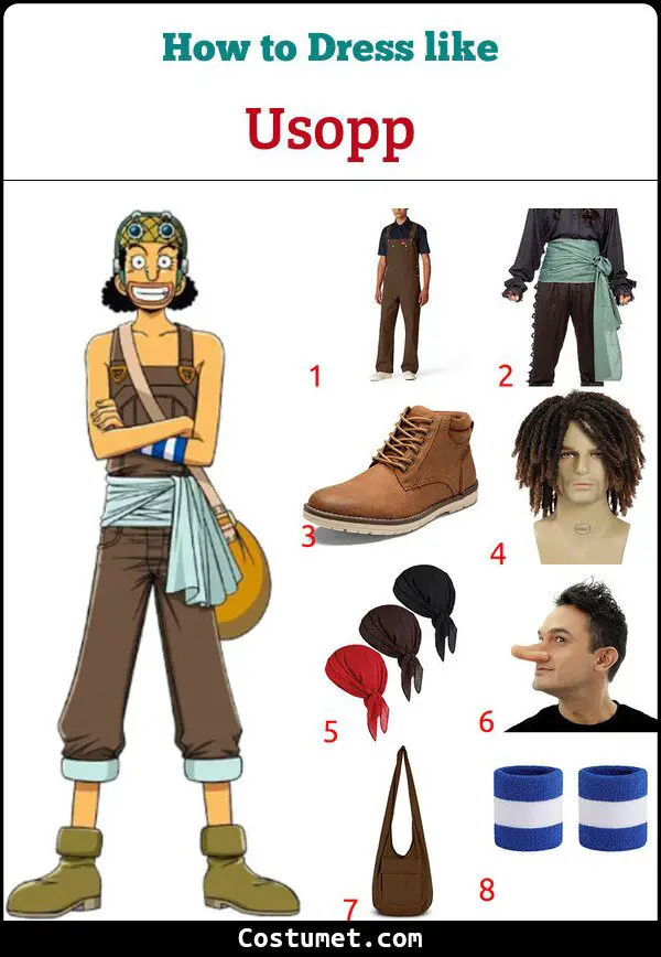 Usopp Costume for Cosplay & Halloween