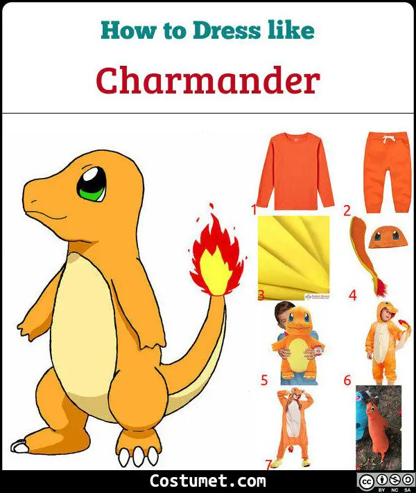 Charmander Costume for Cosplay & Halloween