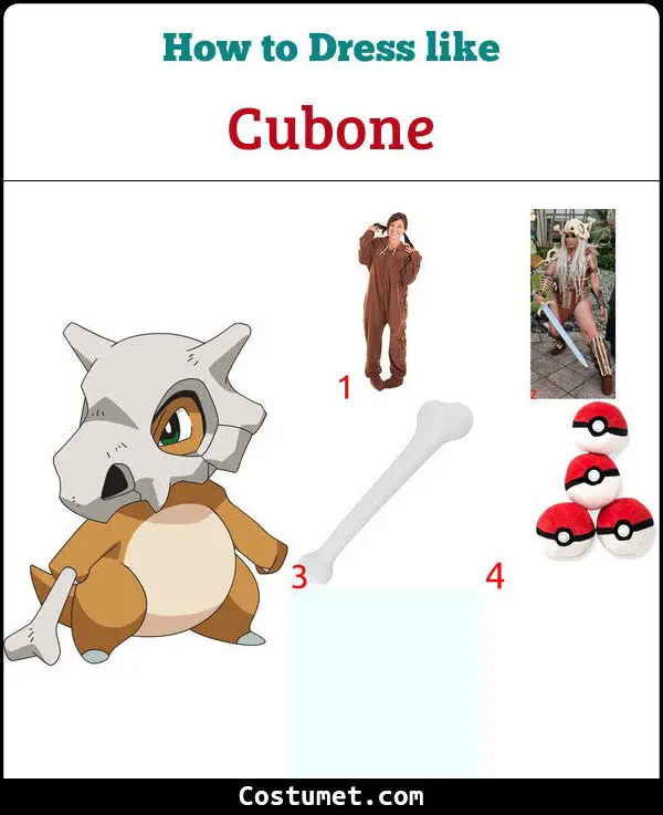 Cubone Costume for Cosplay & Halloween