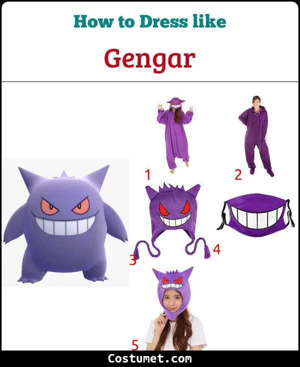 Gengar Costume for Cosplay & Halloween