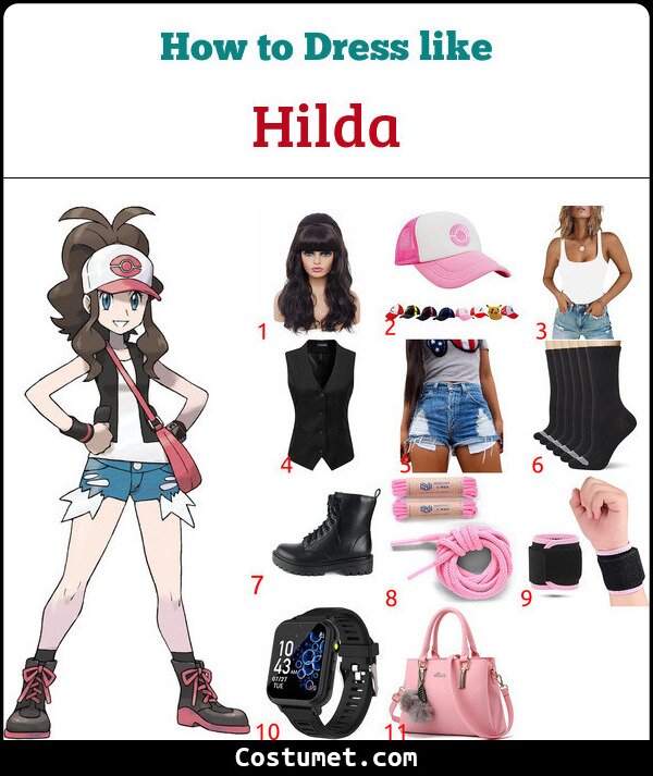 Hilda's Costume from Pokemon for Cosplay & Halloween