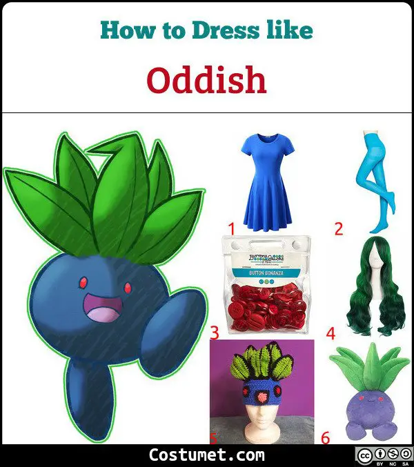 Oddish Costume for Cosplay & Halloween