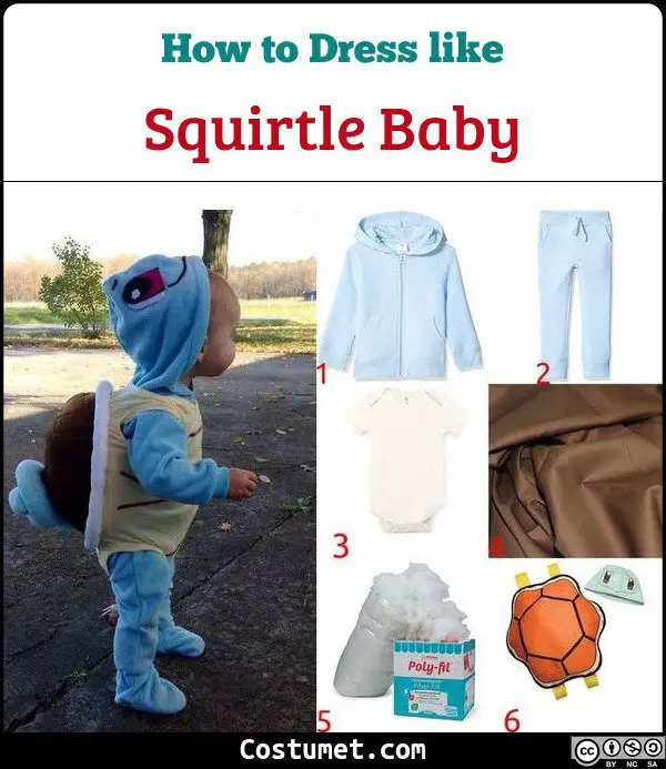 Squirtle Baby Costume for Cosplay & Halloween