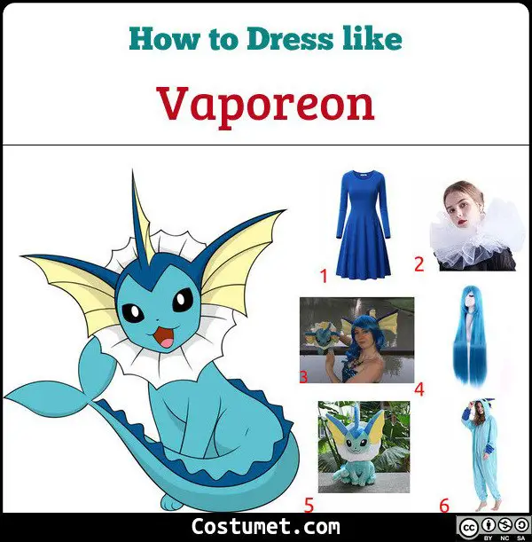 Vaporeon Costume for Cosplay & Halloween