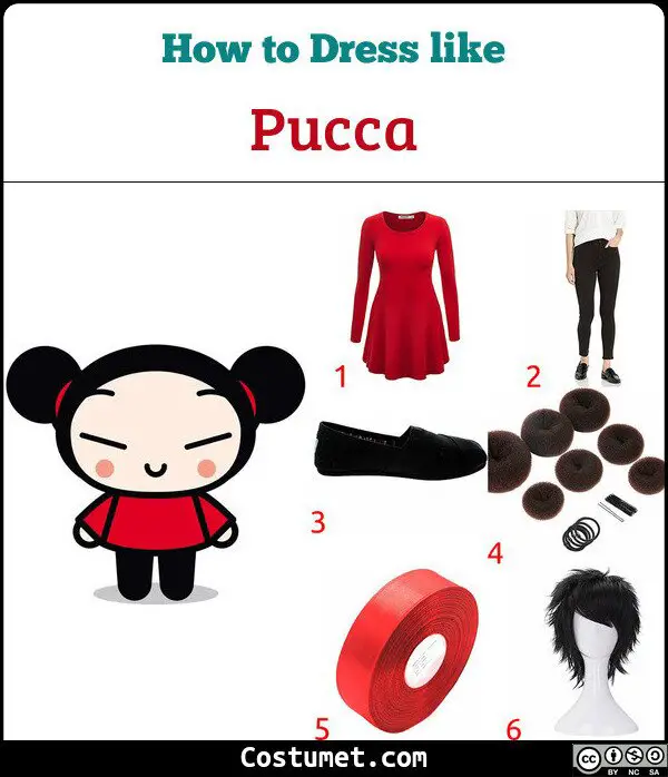 Pucca Costume for Cosplay & Halloween. 