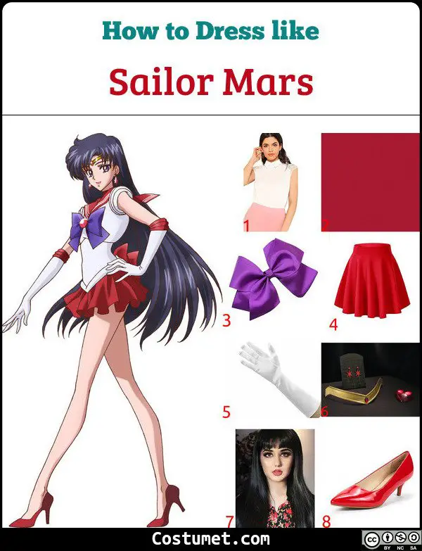 Sailor Mars Costume for Cosplay & Halloween