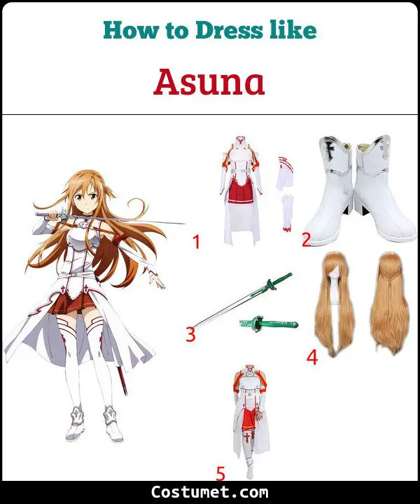 Asuna Costume for Cosplay & Halloween