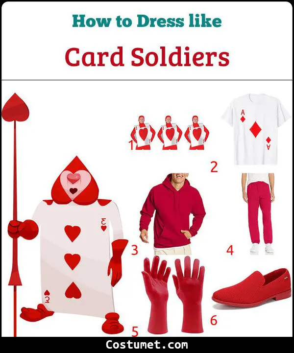 Card Soldiers Costume for Cosplay & Halloween