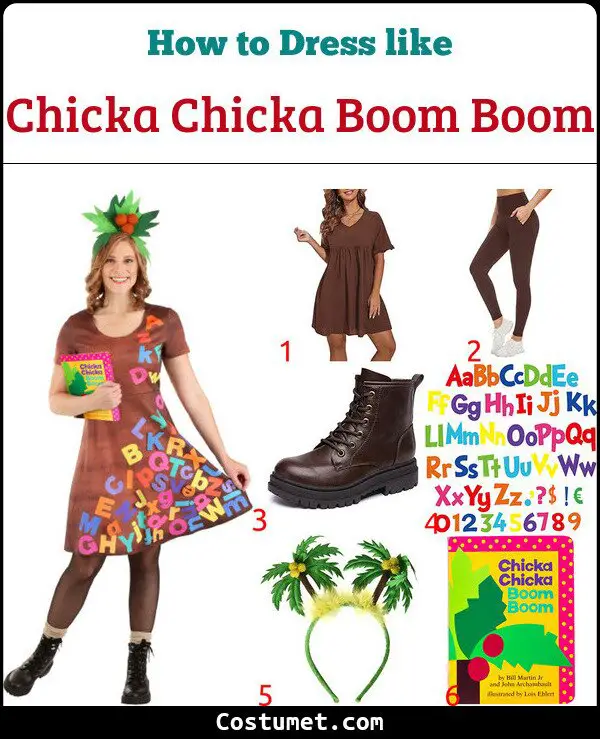 Chicka Chicka Boom Boom Costume for Cosplay & Halloween