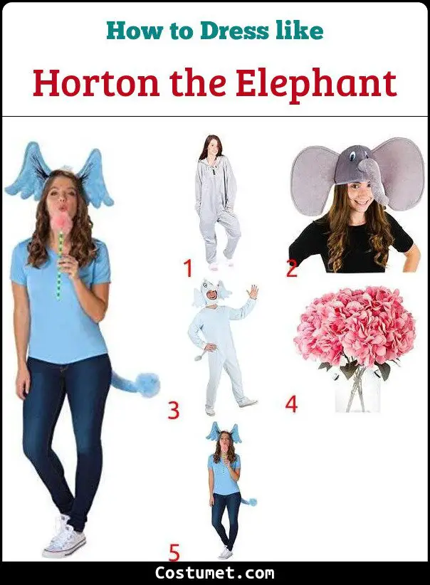 Horton the Elephant Costume for Cosplay & Halloween