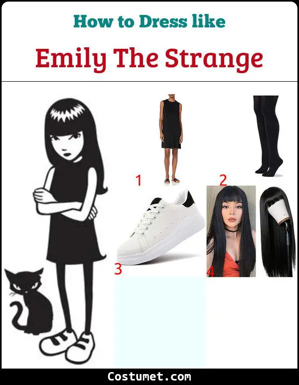 Emily The Strange Costume for Cosplay & Halloween
