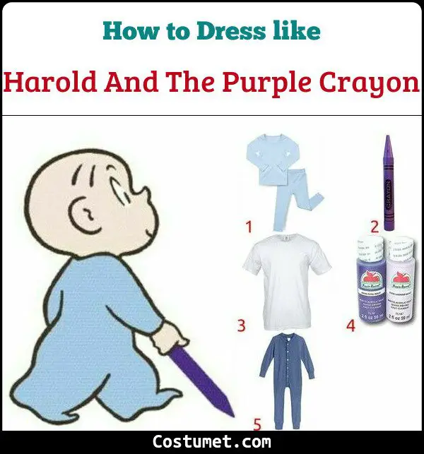 Harold And The Purple Crayon Costume for Cosplay & Halloween