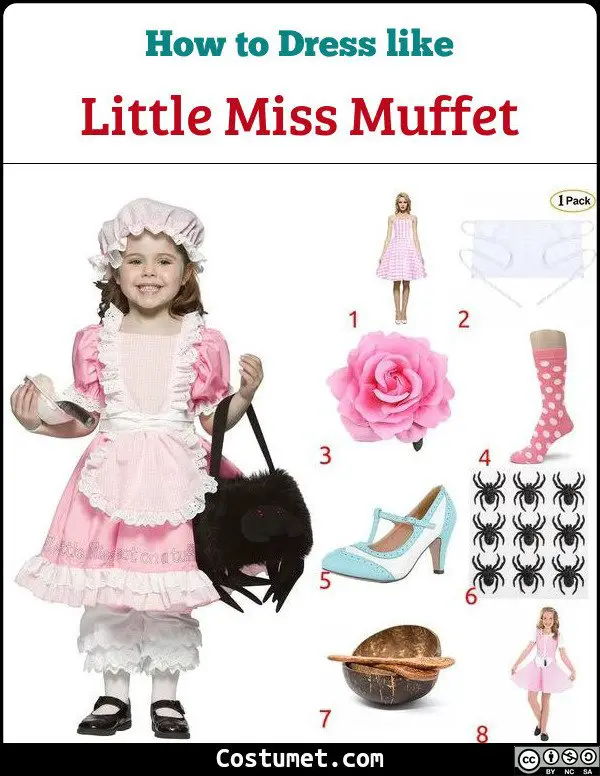 Little Miss Muffet Costume for Cosplay & Halloween