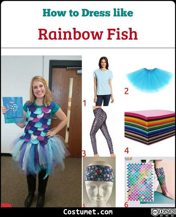 Rainbow Fish Costume for Cosplay & Halloween