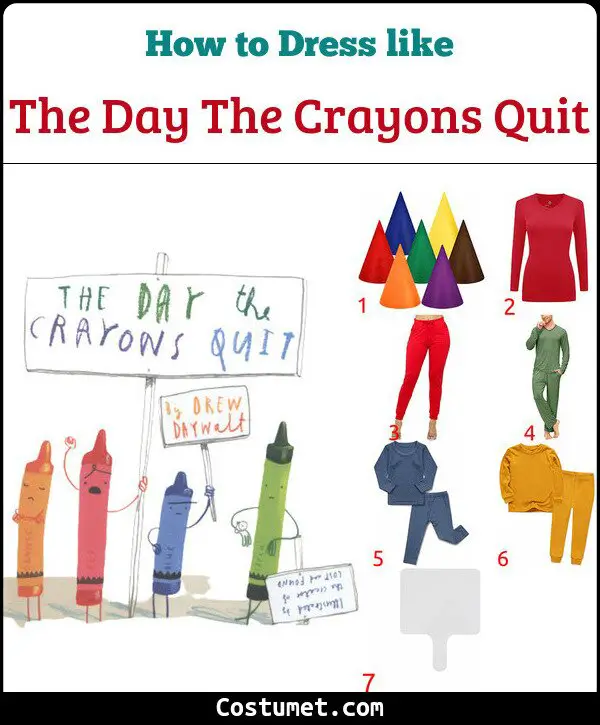 The Day The Crayons Quit Costume for Cosplay & Halloween