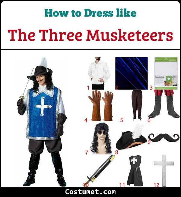 The Three Musketeers Costume for Cosplay & Halloween