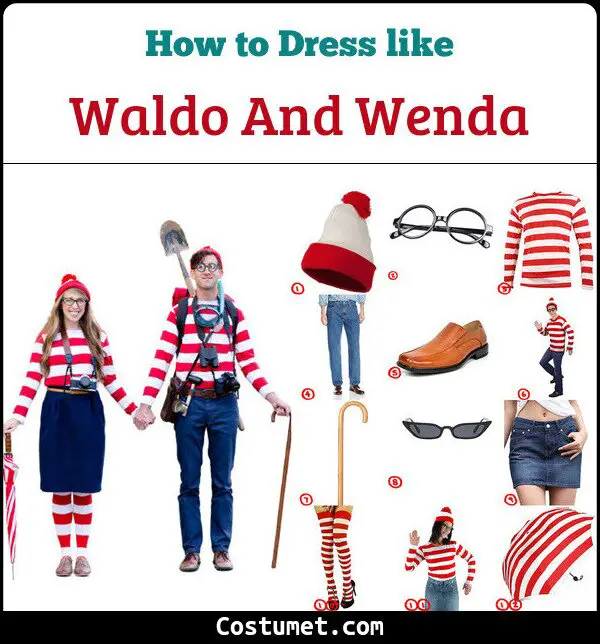 Waldo And Wenda Costume for Cosplay & Halloween