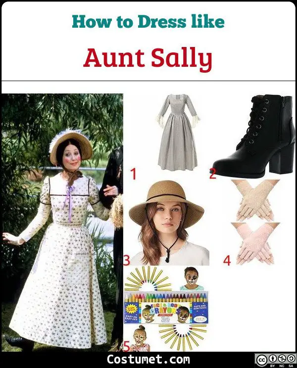 Aunt Sally Worzel Gummidge Costume for Cosplay & Halloween