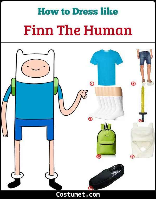 Finn The Human Costume for Cosplay & Halloween