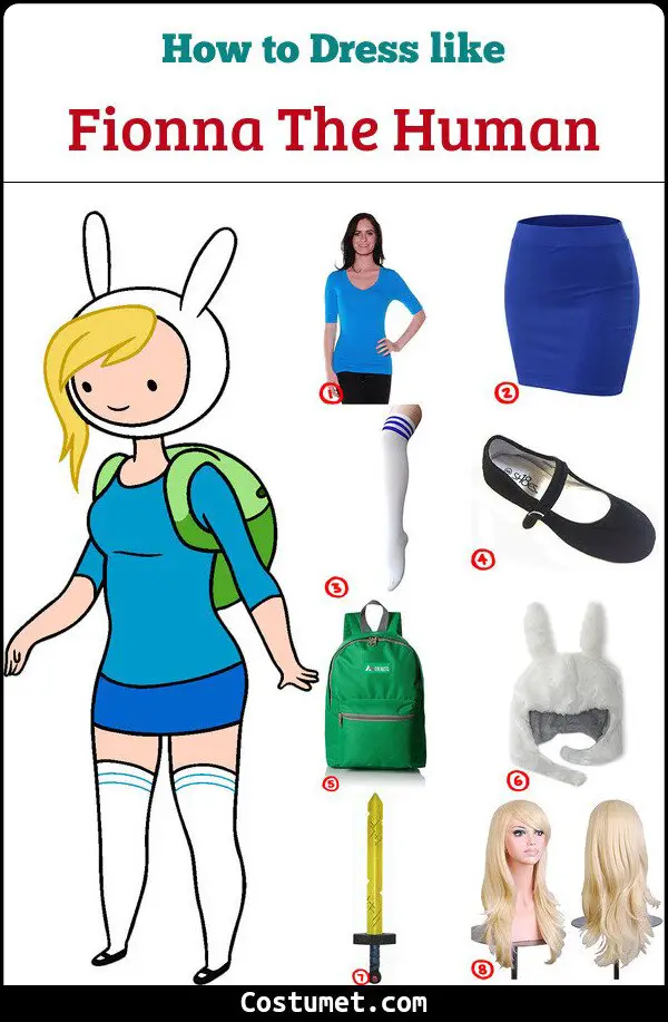 Fionna The Human Costume for Cosplay & Halloween