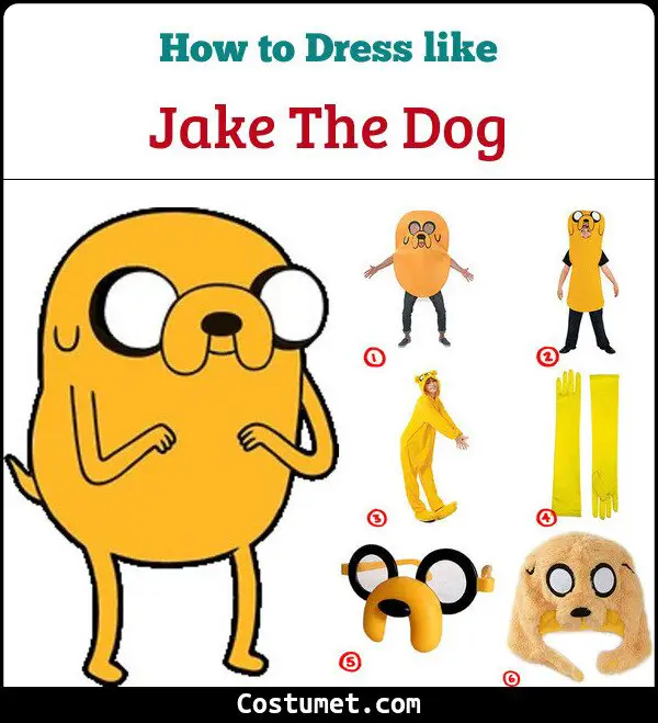 Jake The Dog Costume for Cosplay & Halloween