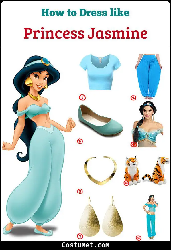 Princess Jasmine Costume for Cosplay & Halloween