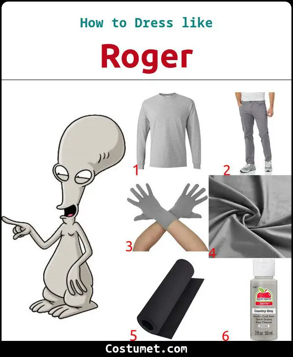 Roger Costume for Cosplay & Halloween