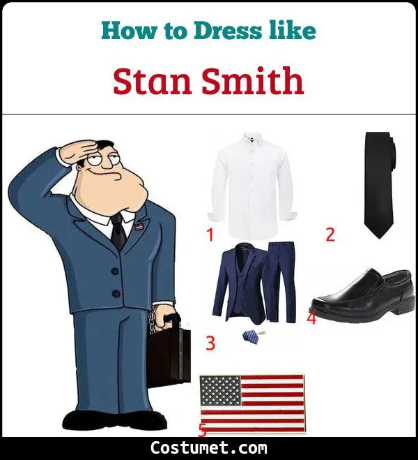 Stan Smith Costume for Cosplay & Halloween