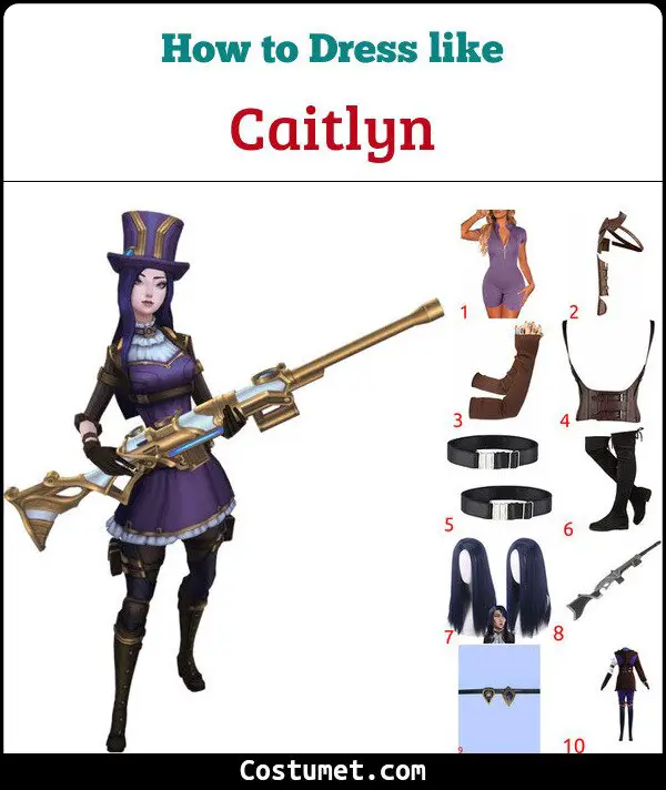 Caitlyn Costume for Cosplay & Halloween
