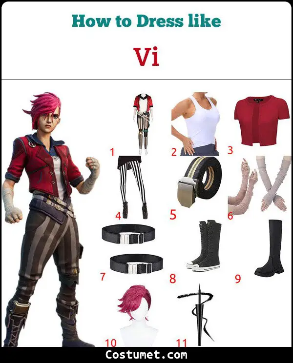 Vi Costume for Cosplay & Halloween