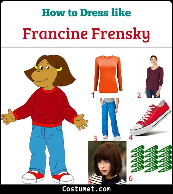 Francine Frensky Costume for Cosplay & Halloween