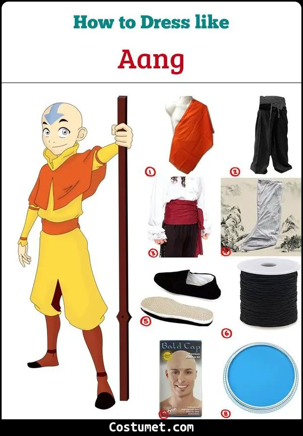 Aang Costume for Cosplay & Halloween